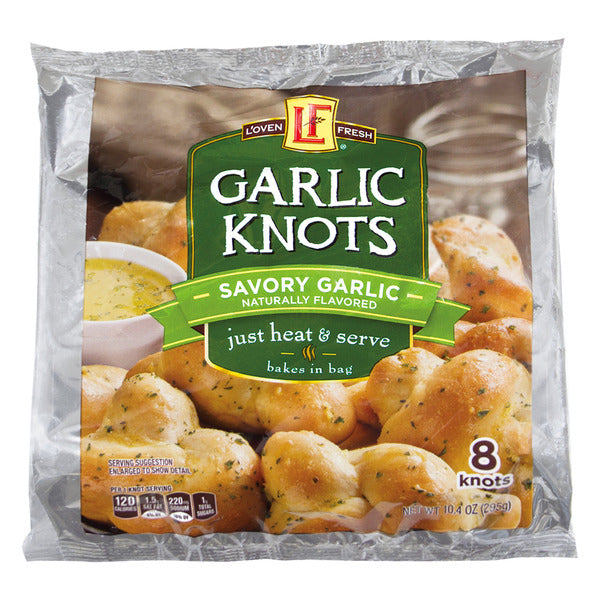 L'oven Fresh Heat & Serve Garlic Knots, 8 count