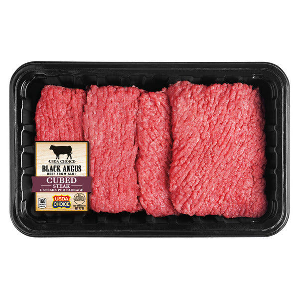 USDA Choice Black Angus Cubed Steak, per lb