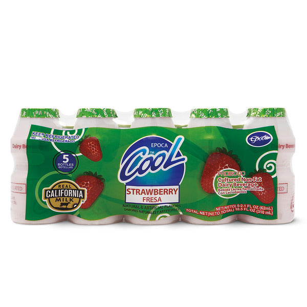 Epoca Cool Strawberry Dairy Beverage, 5 pack