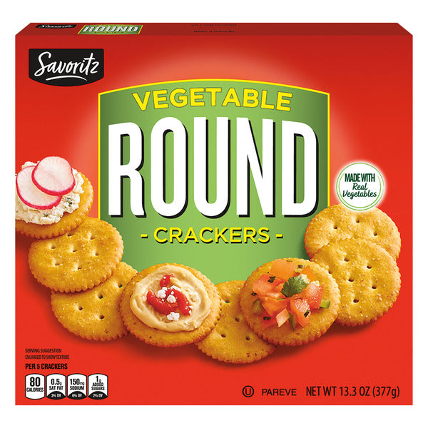 Savoritz Vegetable Round Crackers