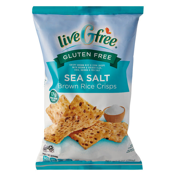 Livegfree Gluten Free Sea Salt Brown Rice Crisps