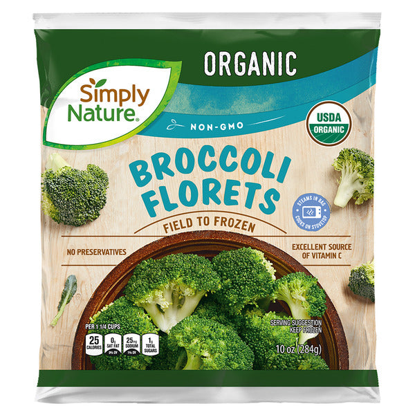 Simply Nature Steamable Frozen Organic Broccoli