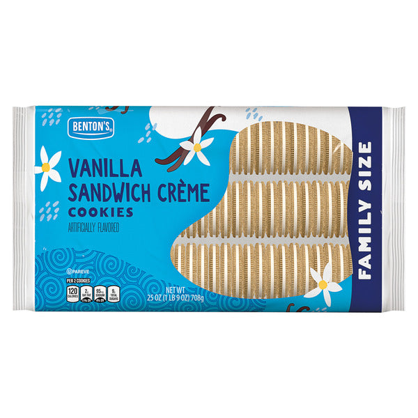 Benton's Family Size Vanilla Sandwich Crème Cookies
