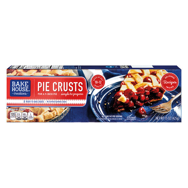 Bake House Creations Refrigerated Ready to Bake Pie Crusts, 2 count
