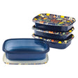Melii Harvest Meal Pr, 4pk Single, Blue Floral