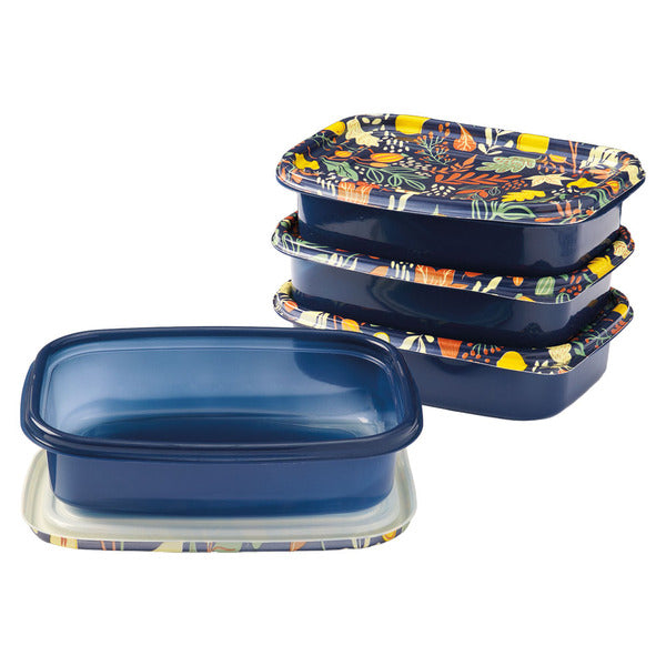 Melii Harvest Meal Pr, 4pk Single, Blue Floral