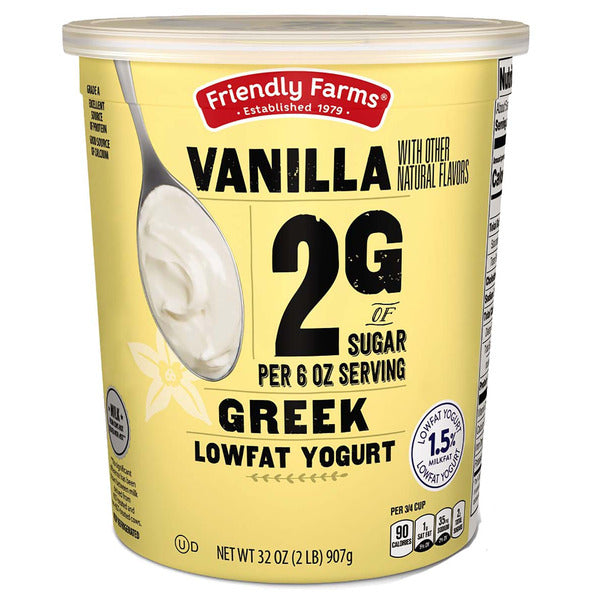 Friendly Farms Vanilla Low Sugar Greek Yogurt