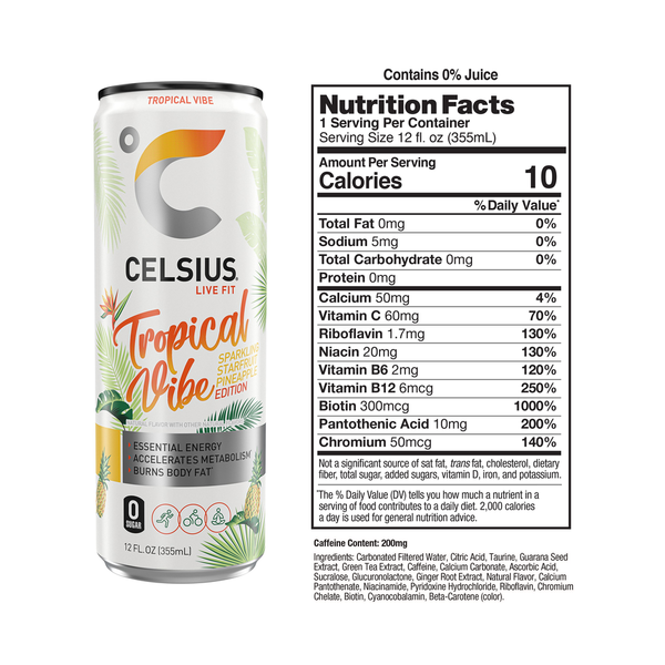 Celsius Sparkling Tropical Vibe