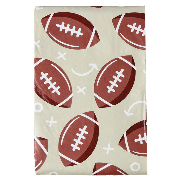 Kirkton House Green Football Vinyl Tablecloth - 60" X 84"