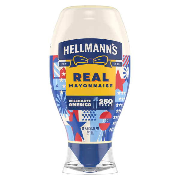 Hellmann's Hellmanns Squeeze Mayo, Real