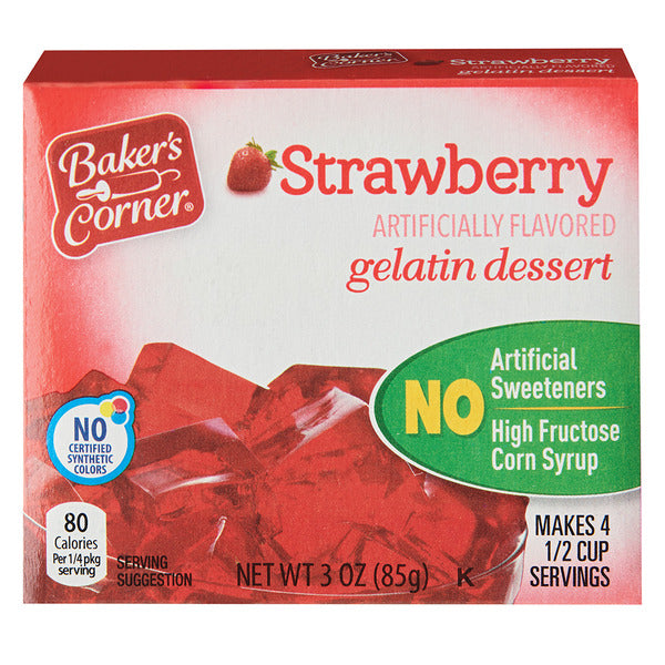 Baker's Corner Strawberry Gelatin Mix