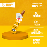 Chomps Original Turkey Chomplings Mini Sticks 6 Count 0.5 oz Each