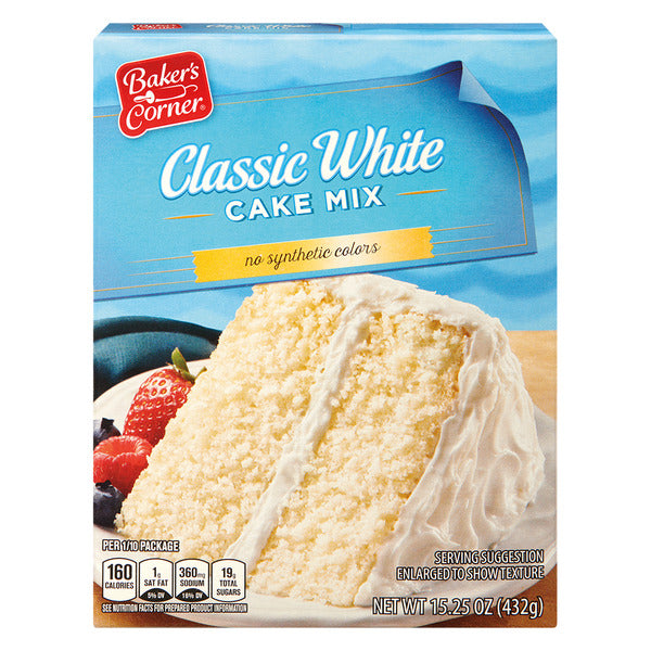 Baker's Corner Extra Moist Classic White Cake Mix