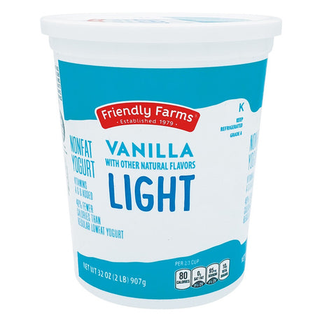 Friendly Farms Nonfat Vanilla Yogurt