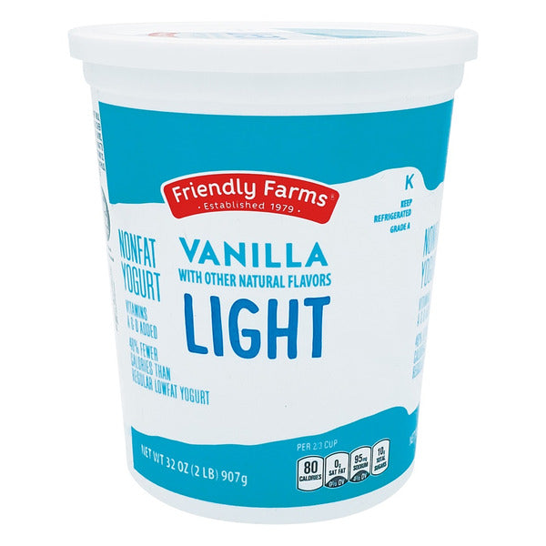 Friendly Farms Nonfat Vanilla Yogurt