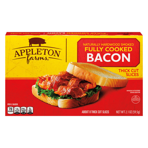 Appleton Farms Fully Cooked Bacon