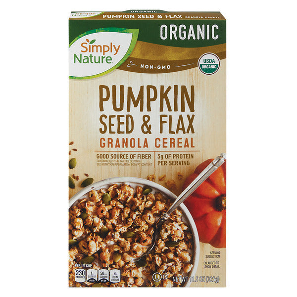 Simply Nature Organic Pumpkin Seed & Flax Granola Cereal