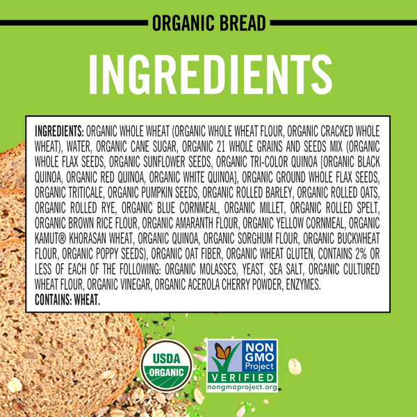 Dave's Killer Bread Organic Thin-Sliced 21 Whole Grains and Seeds Bread