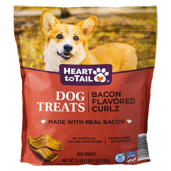 Heart To Tail Bacon Curlz Dog Treats