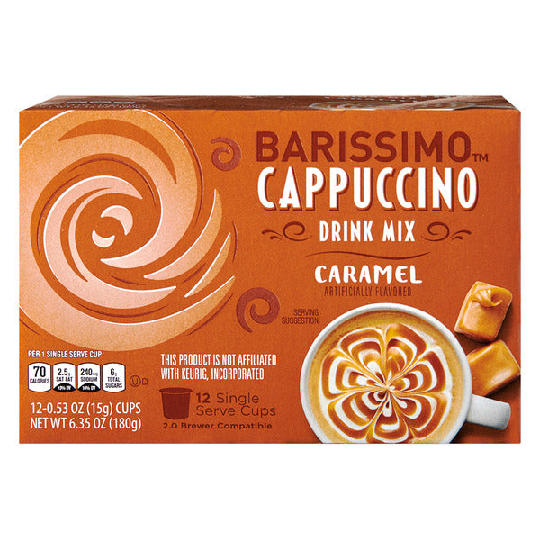 Barissimo Caramel Cappuccino Coffee Pods, 12 count
