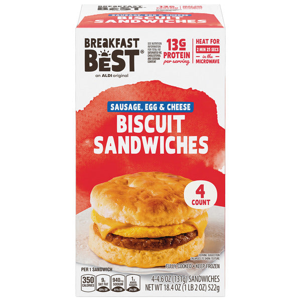 Breakfast Best Sausage, Egg & Cheese Biscuit Breakfast Sandwich