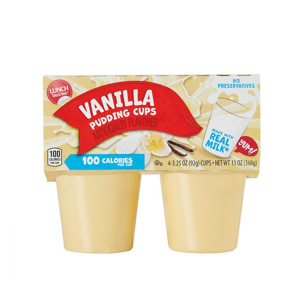 Lunch Buddies Vanilla Pudding Cups - 4 Pack