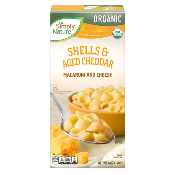 Simply Nature Organic Shells and Real Aged Cheddar