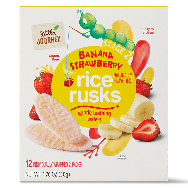 Little Journey Strawberry Banana Rice Rusks