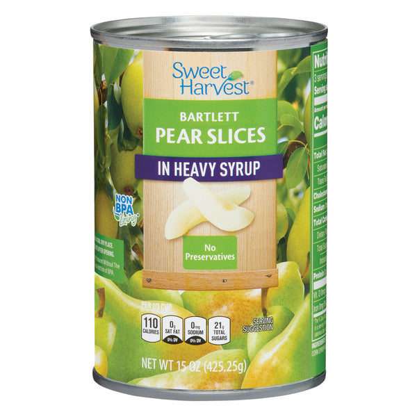 Sweet Harvest Bartlett Pear Slices in Heavy Syrup