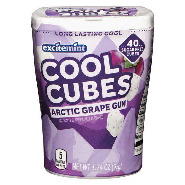Excitemint Sugar Free Arctic Grape Cool Cubes, 40 Cubes
