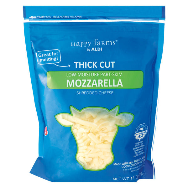 Happy Farms Thick Cut Mozzarella Shredded Cheese