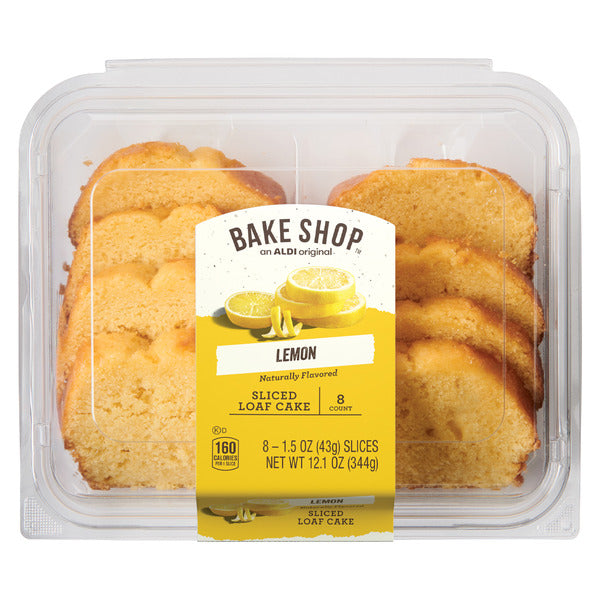 Bake Shop Lemon Sliced Loaf Cake - 8 Count