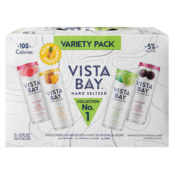 Vista Bay Hard Seltzer Variety Pack - 12 Pack, 12 fl oz Cans