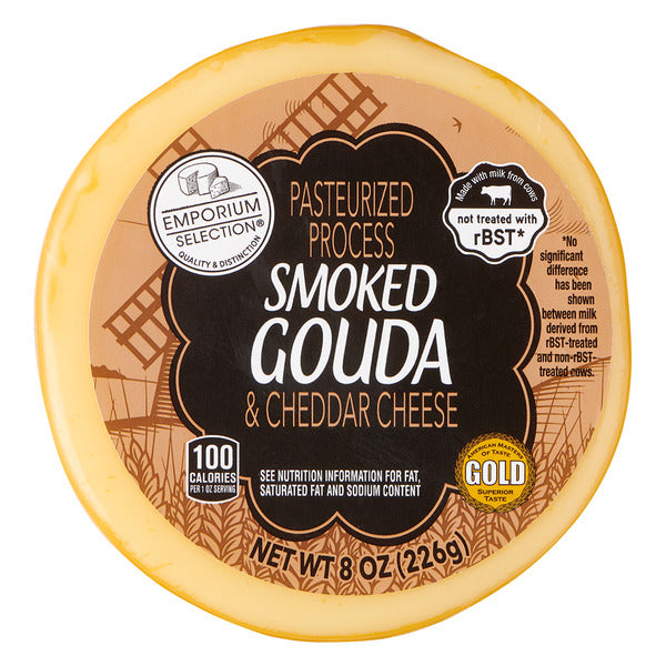 Emporium Selection Smoked Gouda Round & Cheddar Cheese