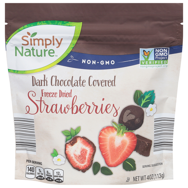 Simply Nature Dark Chocolate Covered Strawberries