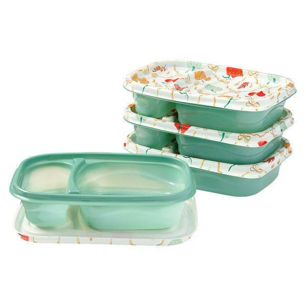 Melii Green Leaf Meal Prep Container - 4pk