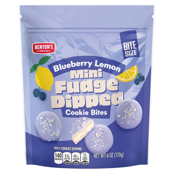 Benton's Blueberry Lemon Mini Dipped Sandwich Cremes