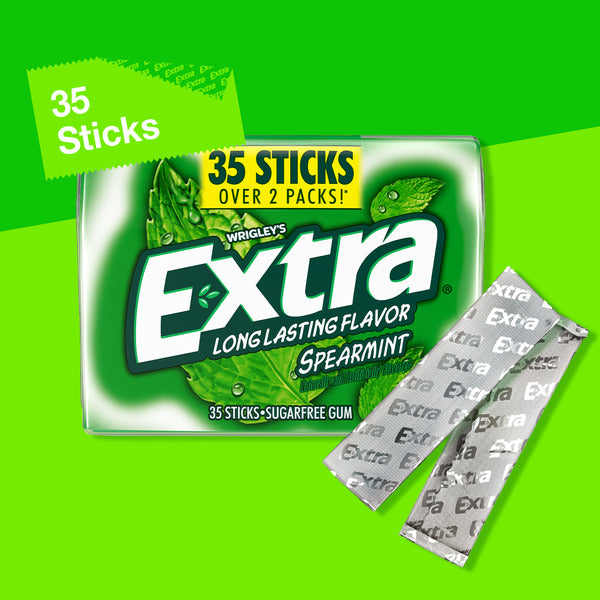 Extra Sugar-Free Spearmint Chewing Gum 35-Count Mega Pack