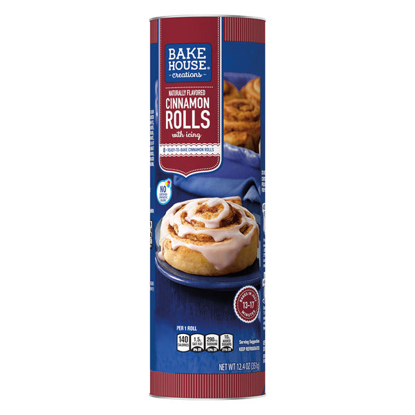 Bake House Creations Cinnamon Rolls with Icing, 8 count