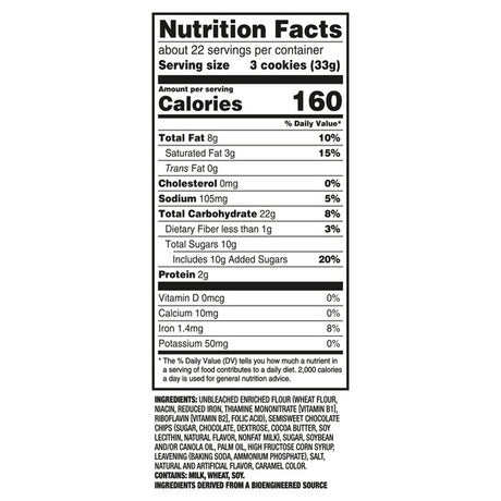 Nabisco Party Size Original Chips Ahoy Cookies