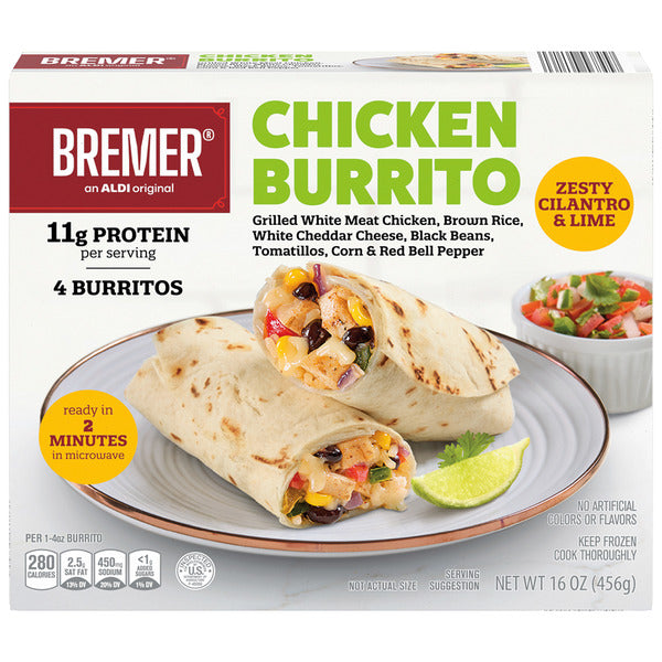 Bremer Chicken Cilantro Lime Burritos