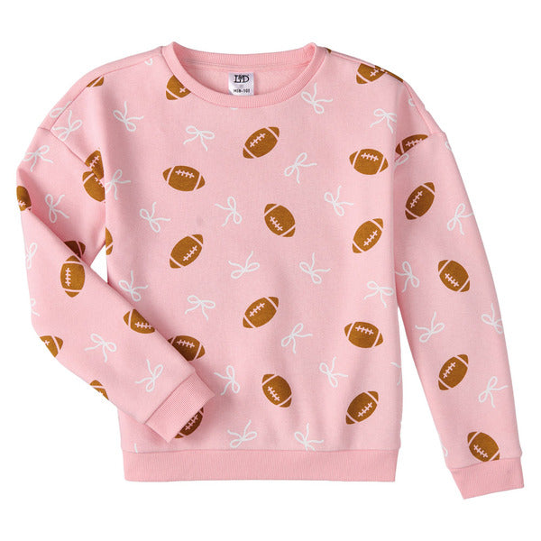 Lily & Dan Girls Football Pullover - M