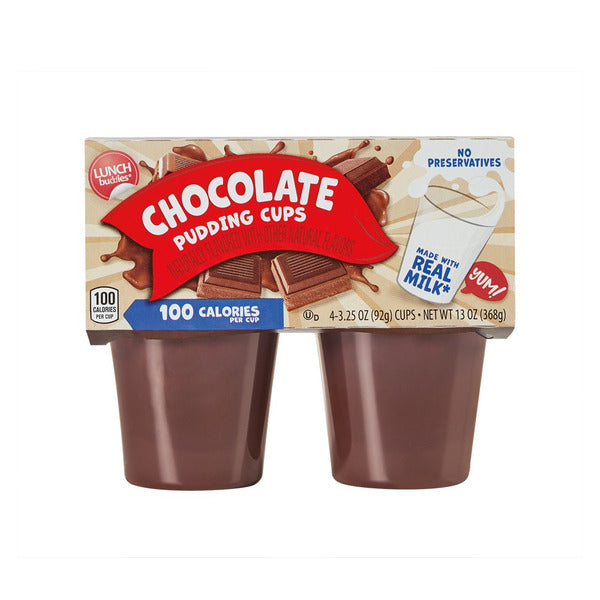 Lunch Buddies Chocolate Pudding Cups, 4 count