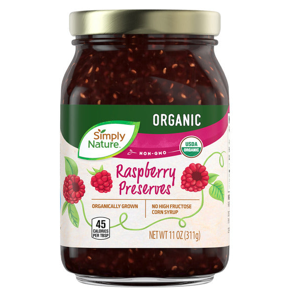 Simply Nature Organic Raspberry Preserves,