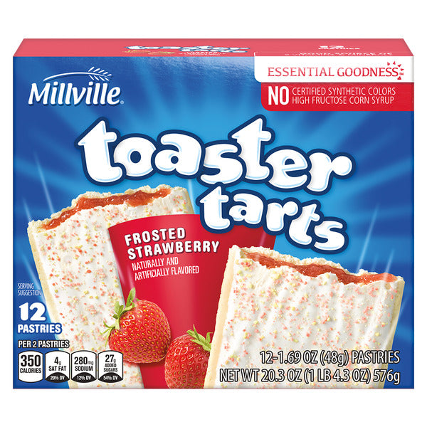 Millville Strawberry Toaster Tarts, 12 ct