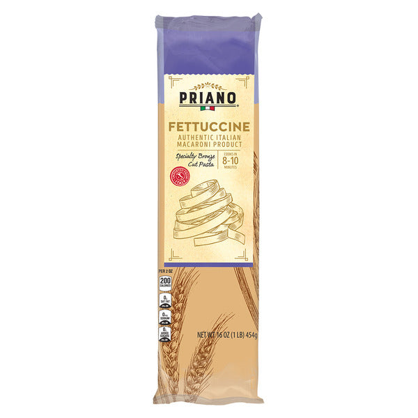 Priano Long Bronze Cut Fettuccini Pasta