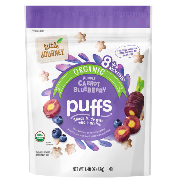 Little Journey Organic Purple Carrot Blueberry Puffs