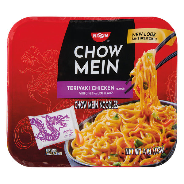Nissin Chow Mein Chicken Flavor Instant Noodles Teriyaki