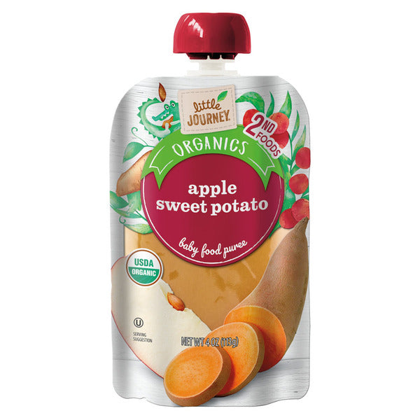 Little Journey Organic Apple Sweet Potato Baby Food Puree