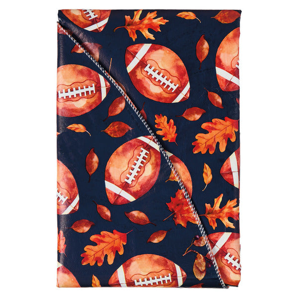 Kirkton House Fall Football Vinyl Tablecloth - 60" X 84"